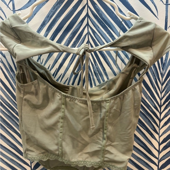 Garage Mesh Tie Back Bustier NWT XS - Picture 2 of 3